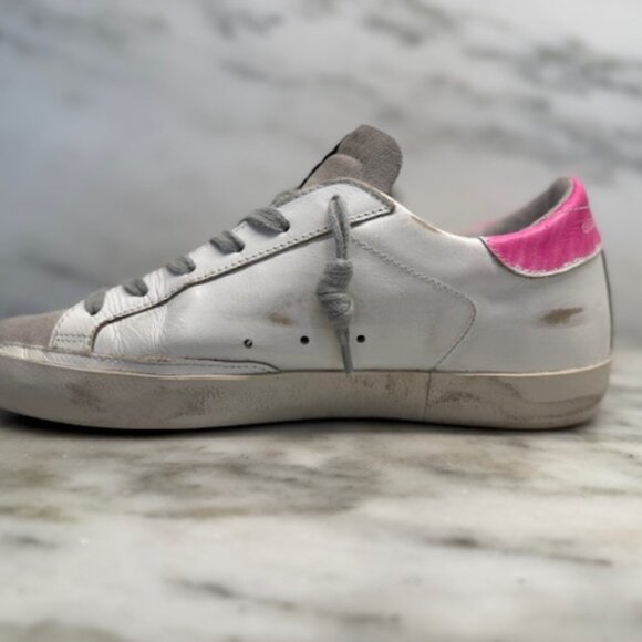 Golden Goose Super-Star limited LTD161/205 (pink star/heel tab) Size EU37/US7 - Picture 6 of 13